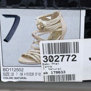 Baby Phat Natural Wedge Heels